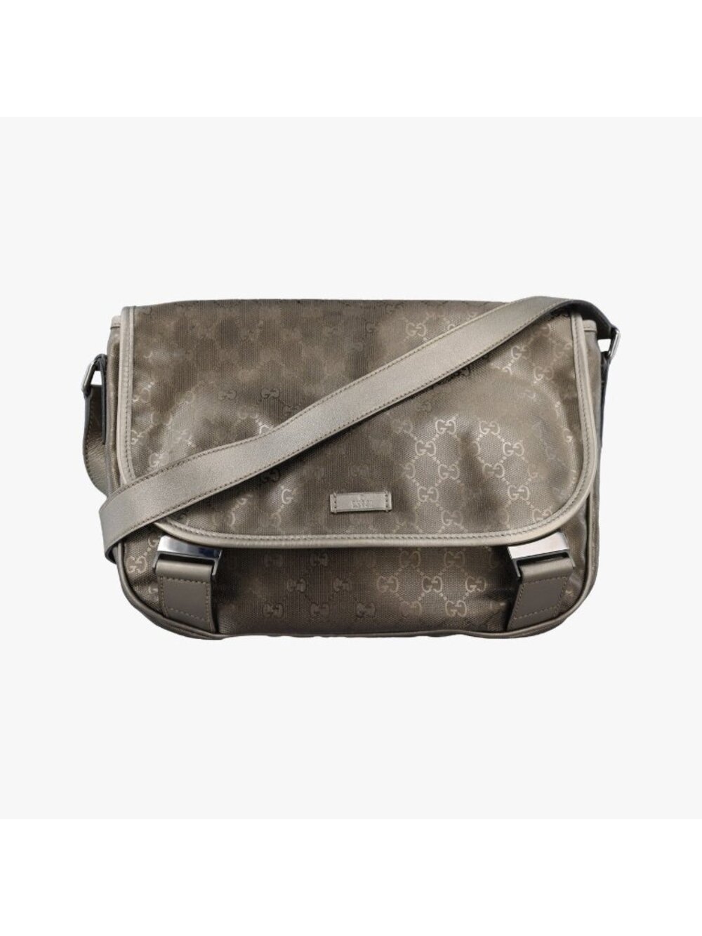 Gucci GG Plus Messenger Gold Leather
